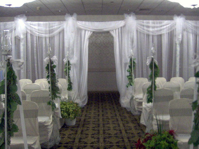 Sheer Wedding Drapery wwwmakeamemorydecom